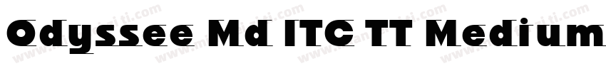 Odyssee Md ITC TT MediumItalic字体转换